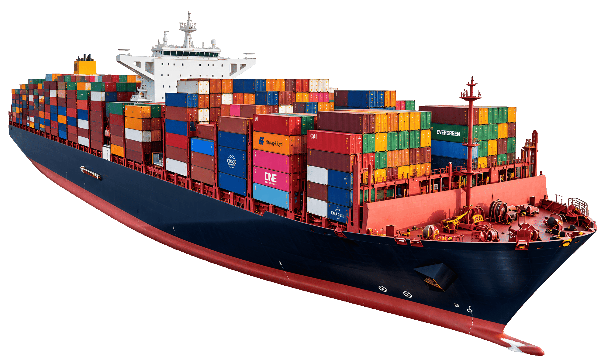Tàu container của các hãng tàu hợp tác